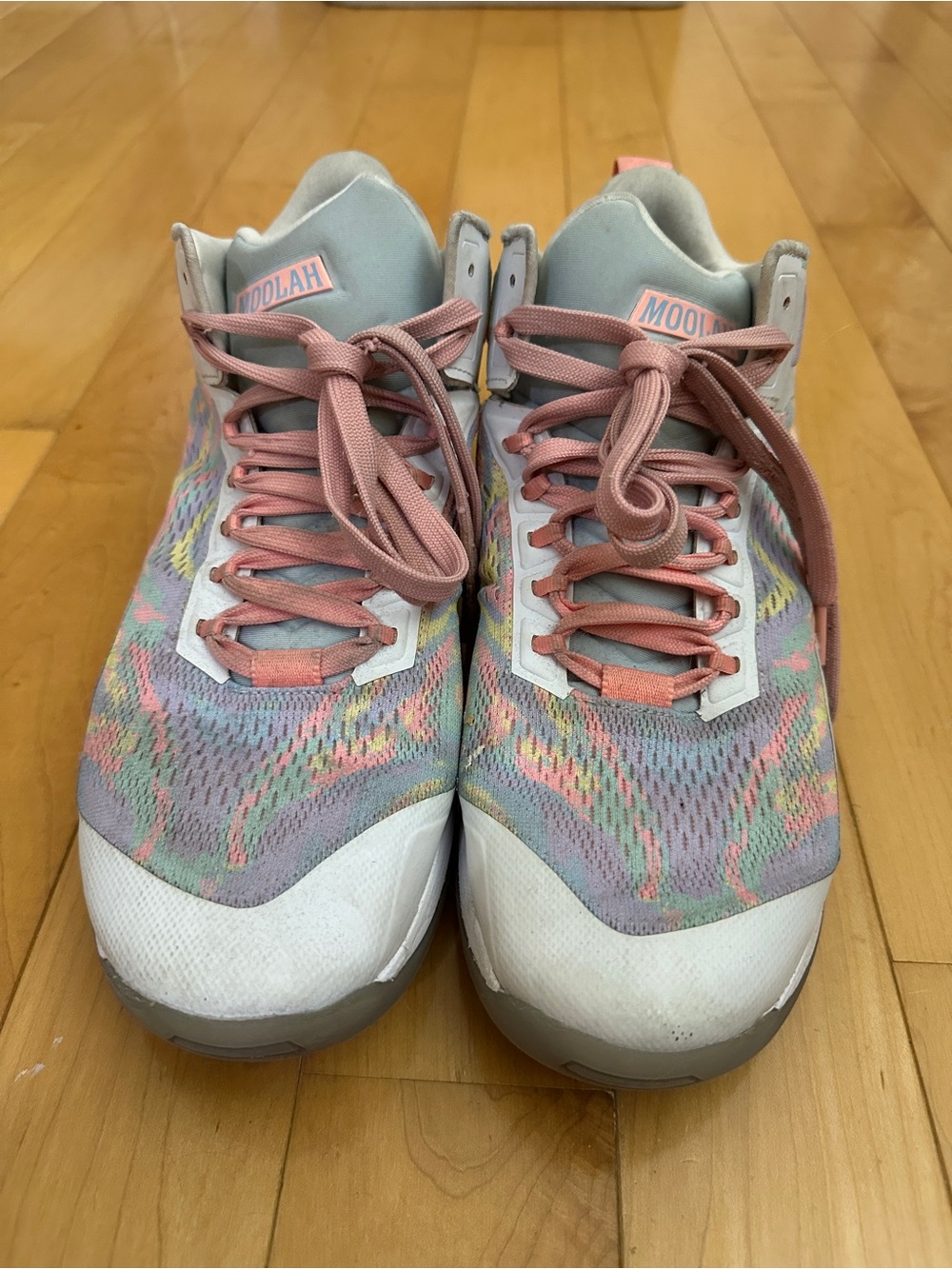 Moolah Women's Multicolor Knit Athletic Sneakers - Pink Accents